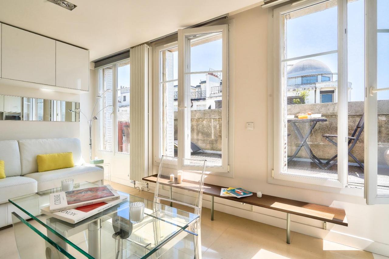Designed Studio With Ac-Terrasse Vue Tour Eiffel Paryż Zewnętrze zdjęcie
