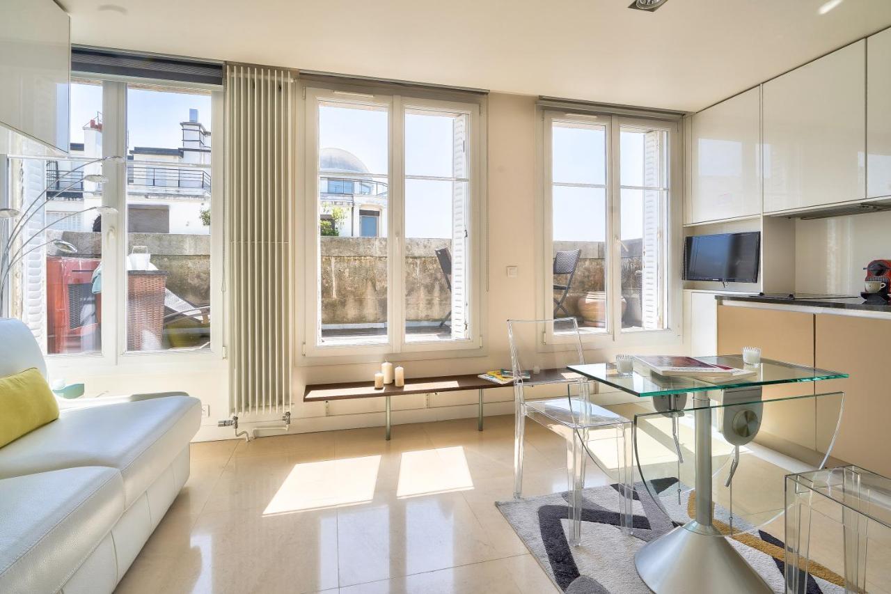 Designed Studio With Ac-Terrasse Vue Tour Eiffel Paryż Zewnętrze zdjęcie