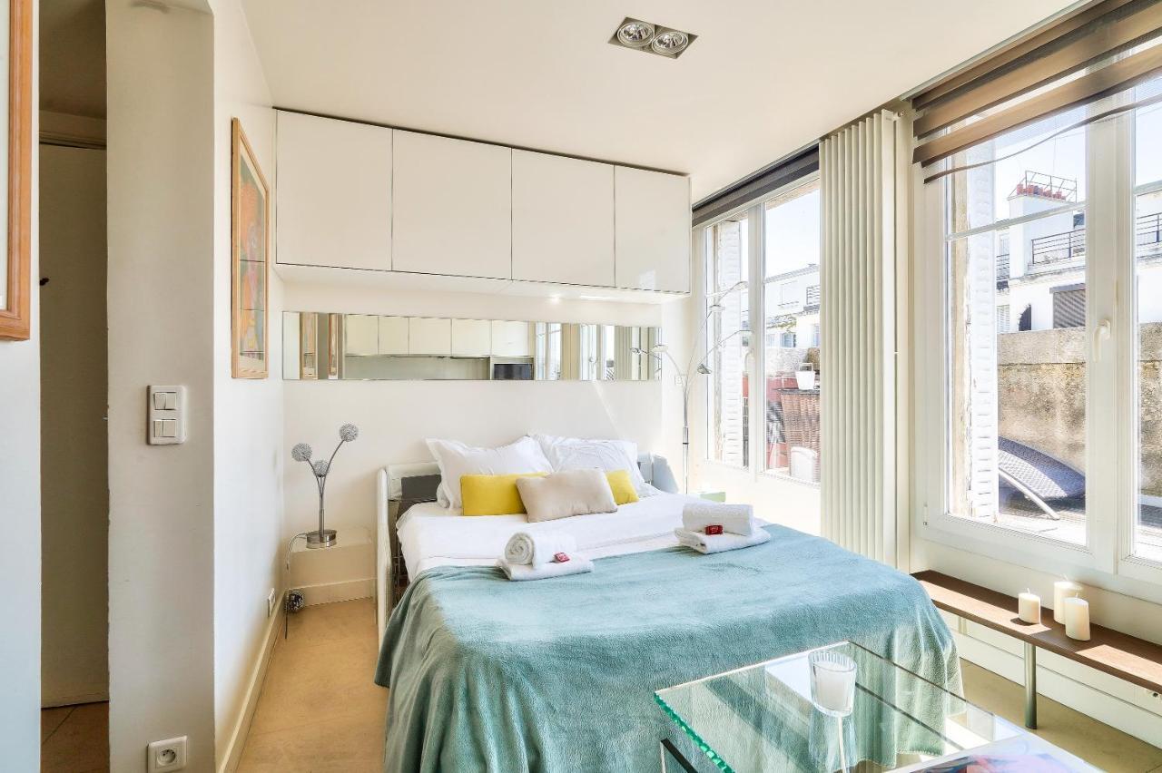 Designed Studio With Ac-Terrasse Vue Tour Eiffel Paryż Zewnętrze zdjęcie